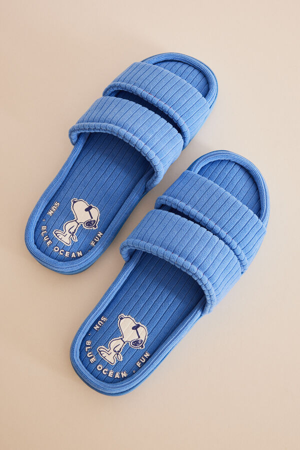Womensecret Sobne papuče plave boje Snoopy Plava