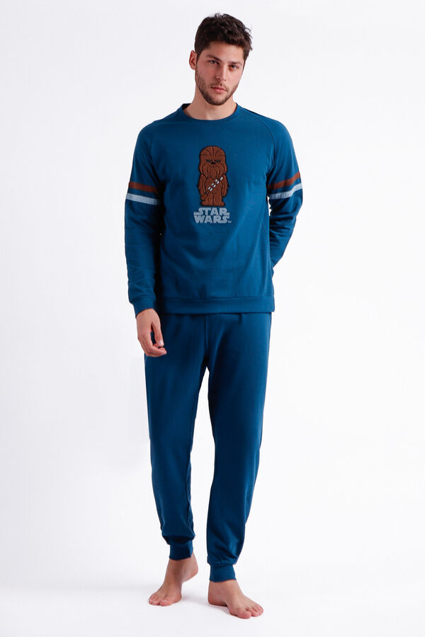Womensecret Men's Wookiee long-sleeved pyjamas - Star Wars  kék