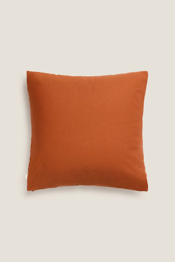 Womensecret Two-tone textured cushion cover piros