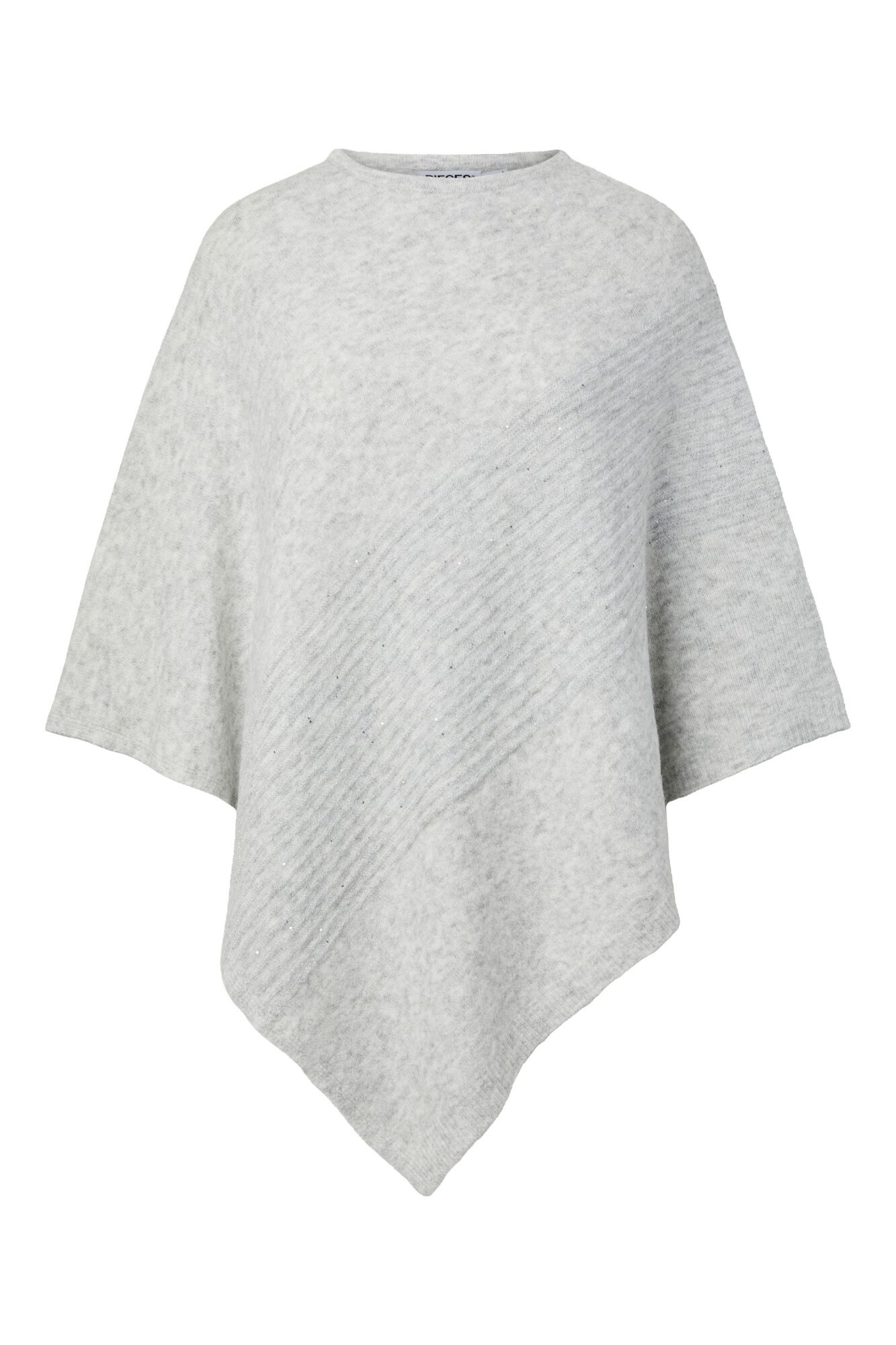 Pieces Poncho de punto con brillo