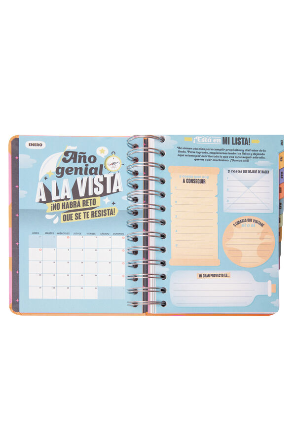 Mr. Wonderful Agenda Wonder peque&ntilde;a 2025 Diaria &iexcl;Que comience el show! estampado