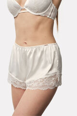 Dorina Lace satin shorts Braun