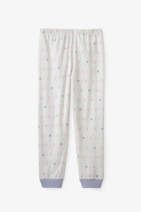 Penti Pack 2 pijamas infantiles diamantes morado/lila