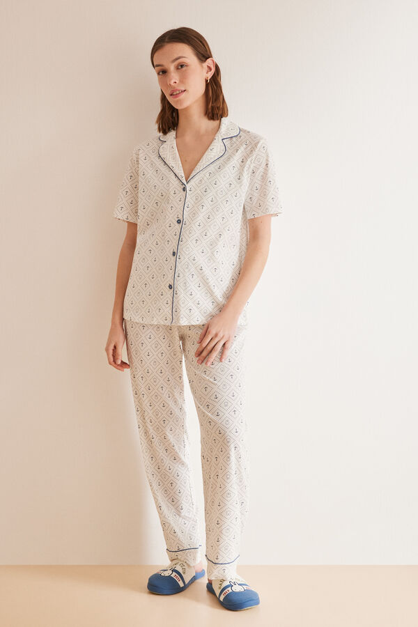 Womensecret Pijama camisero 100% algodón Miffy blanco