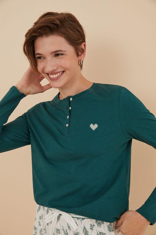 Camiseta de tirantes verde de 100 % algodón - Verde