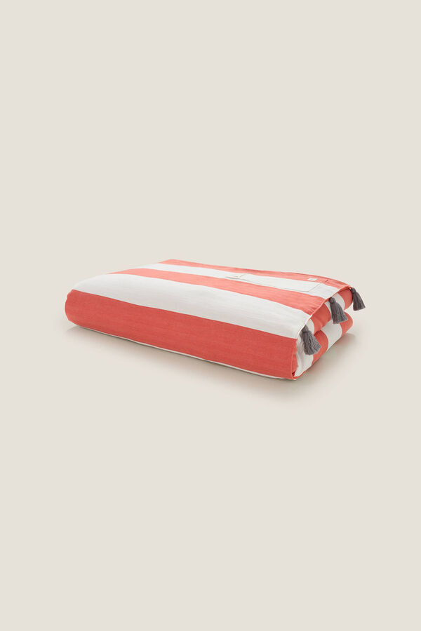 Womensecret Striped pocket beach towel piros