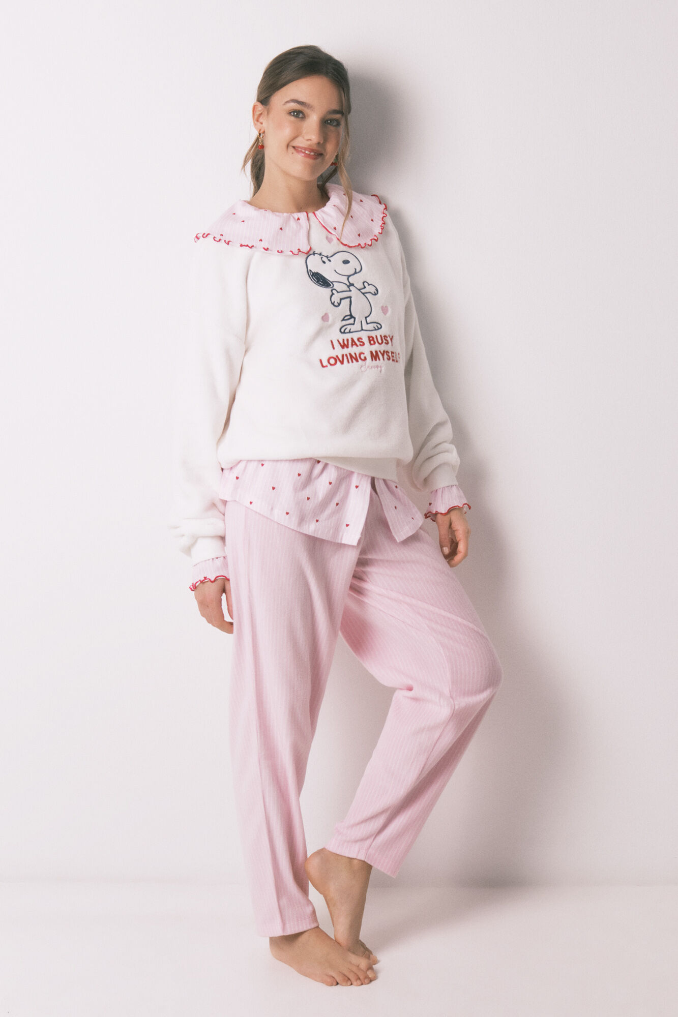 Women'secret Pyjama long en polaire Snoopy