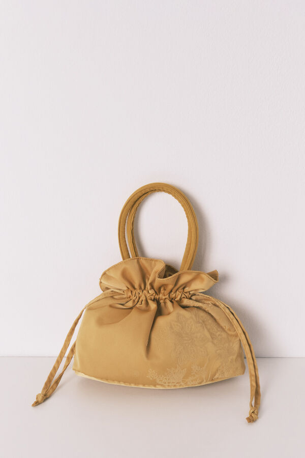 Women'secret Mustard print satin vanity case printed