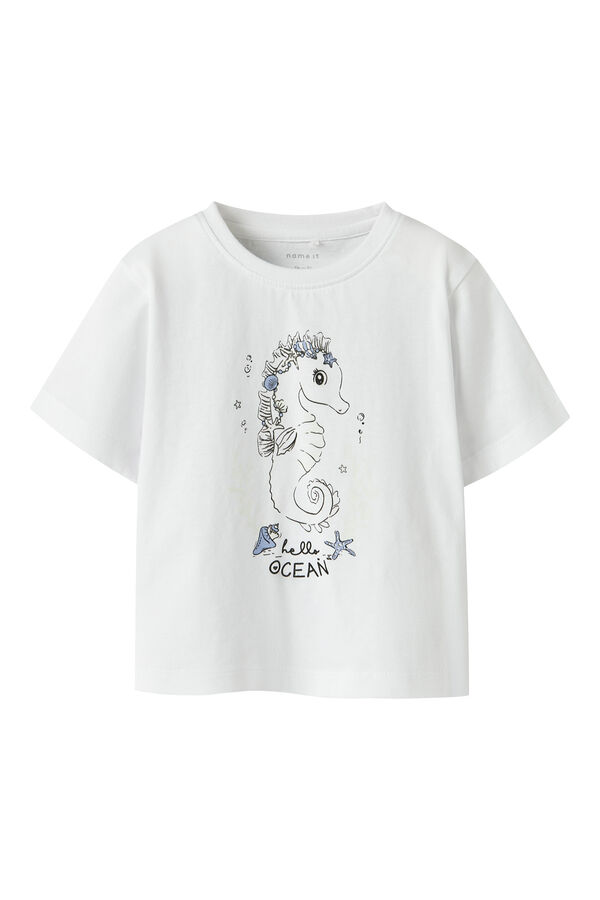 Name it Girl's short sleeve T-shirt MAGICAL white