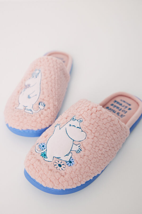 Womensecret Moomin pink textured house slipper pink