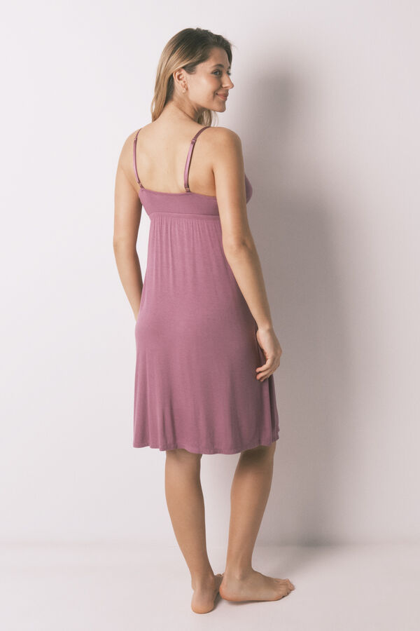 Women'secret Pink "maternity" straps nightgown pink