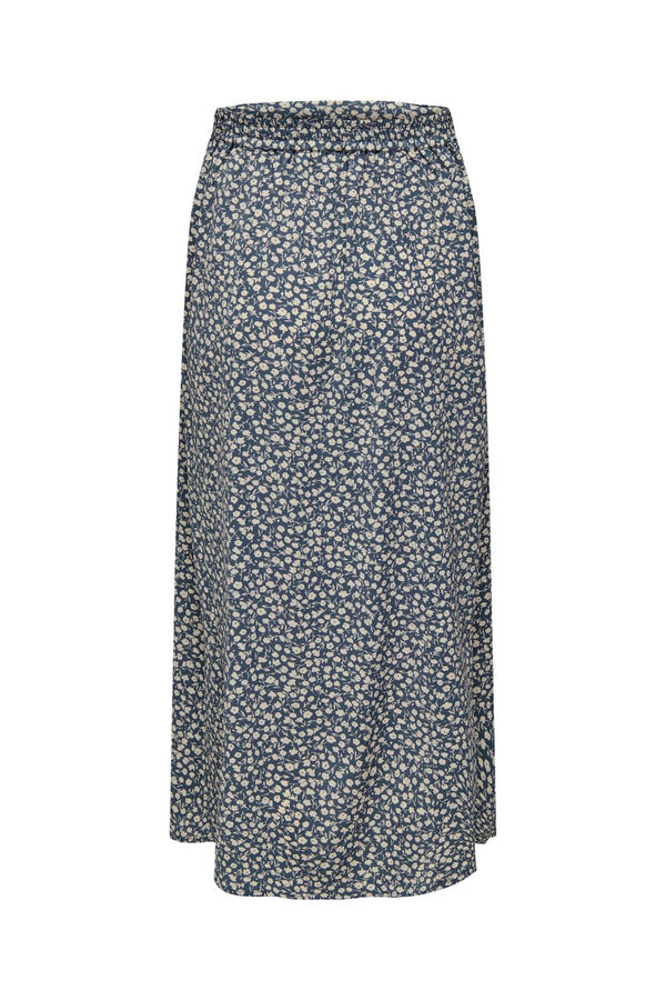 Only Maternity Falda midi estampado floral premam&aacute; gris