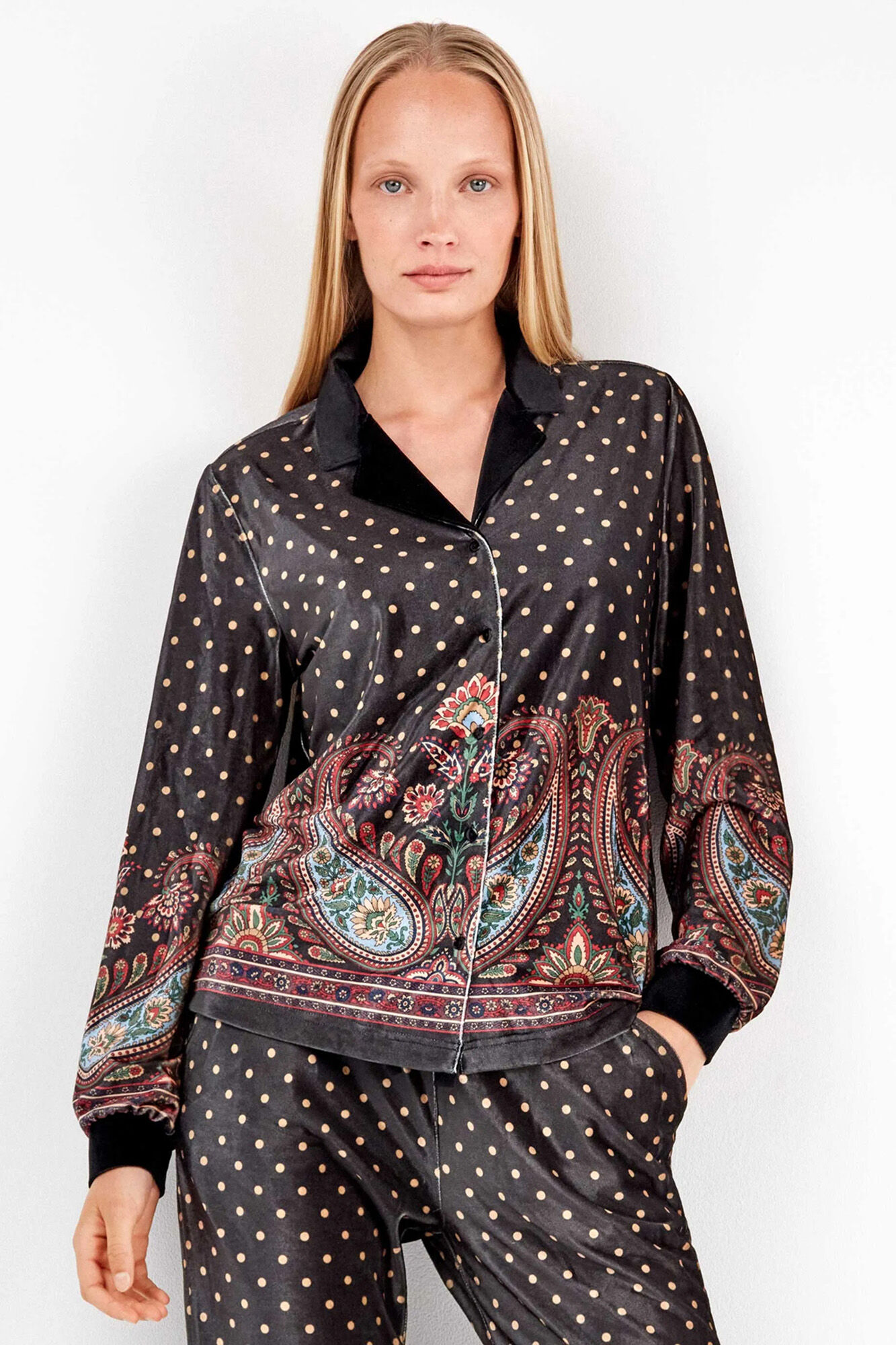 Gisela Camisa pijama terciopelo