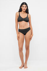 Gisela Top bikini capacidad escote V negro