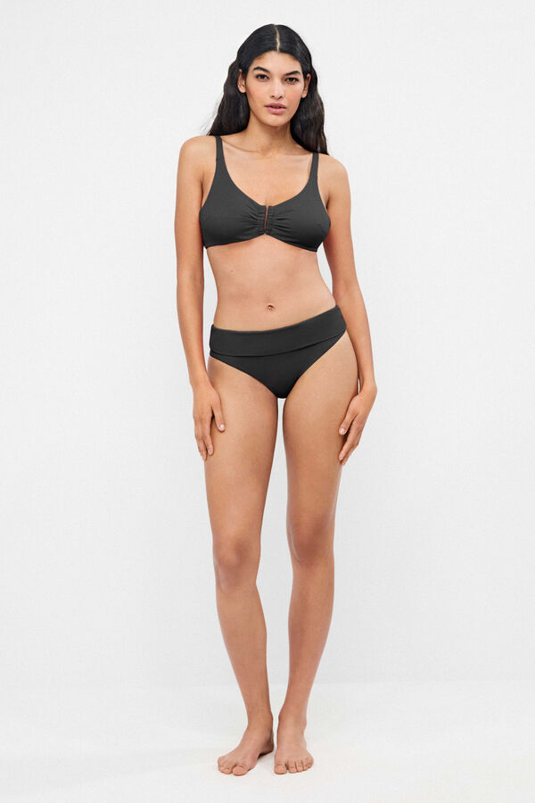 Gisela Top bikini capacidad escote V negro