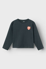 Name it Herz-T-Shirt f&uuml;r M&auml;dchen Blau