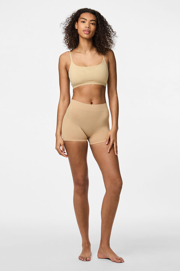 Pieces Leggings b&aacute;sicos cru