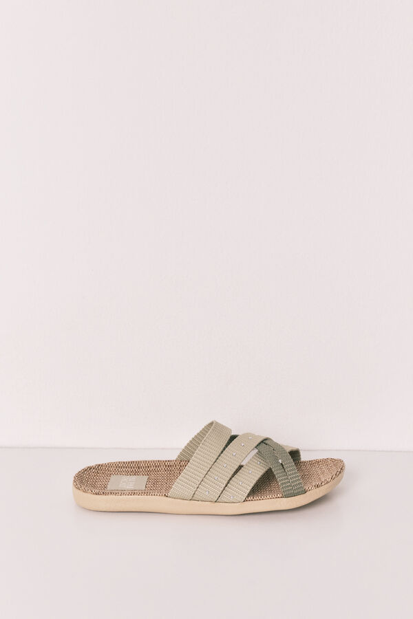 Women'secret Zelene sandale sa kai&scaron;evima Kaki