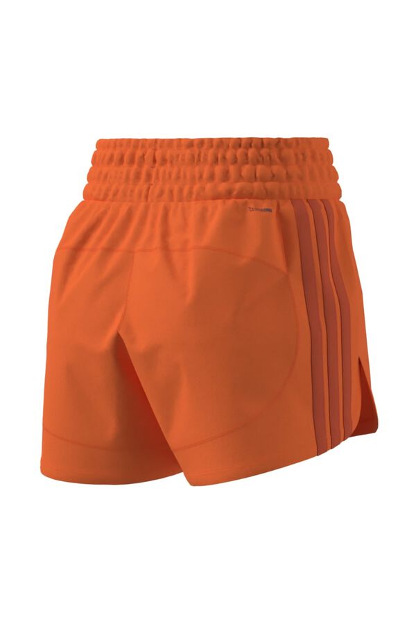 Adidas Short deportivo talle alto Pacer naranja