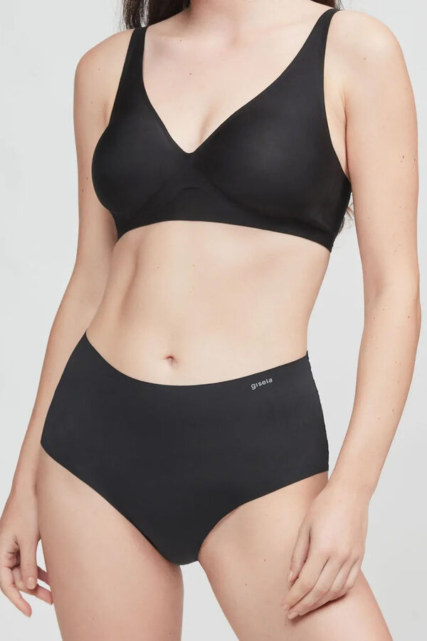 Gisela Laser cut high-rise panties black