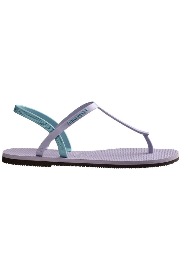 Womensecret You Paraty flip-flops with contrast strap rose