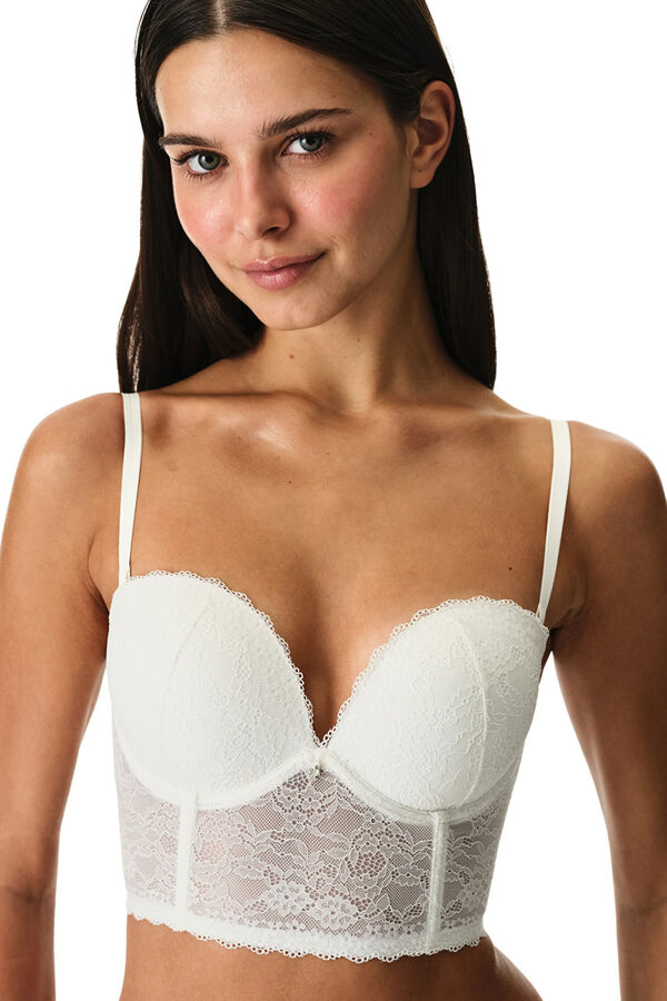 Penti Off White Lace Slip beige