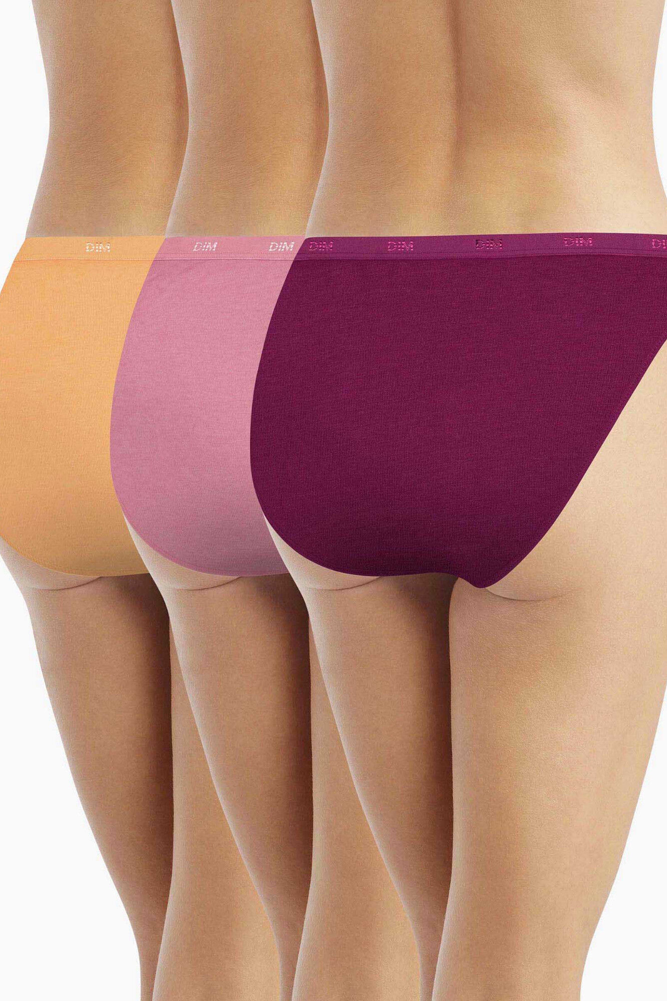 DIM Pack 3 bragas cl&aacute;sicas varios colores