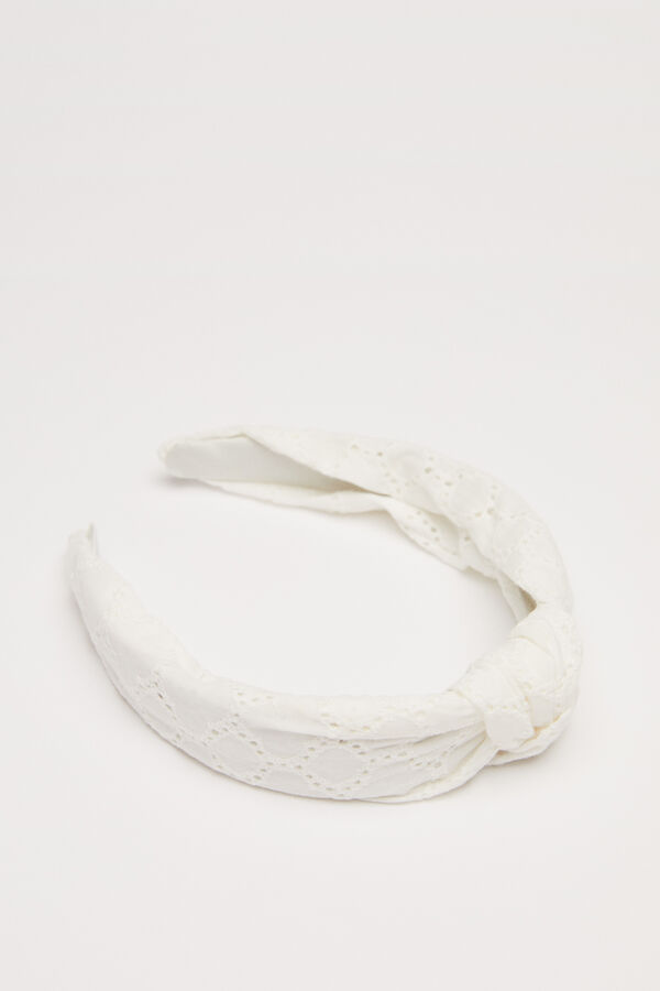 Womensecret Haarband Knoten Weiß Naturweiß