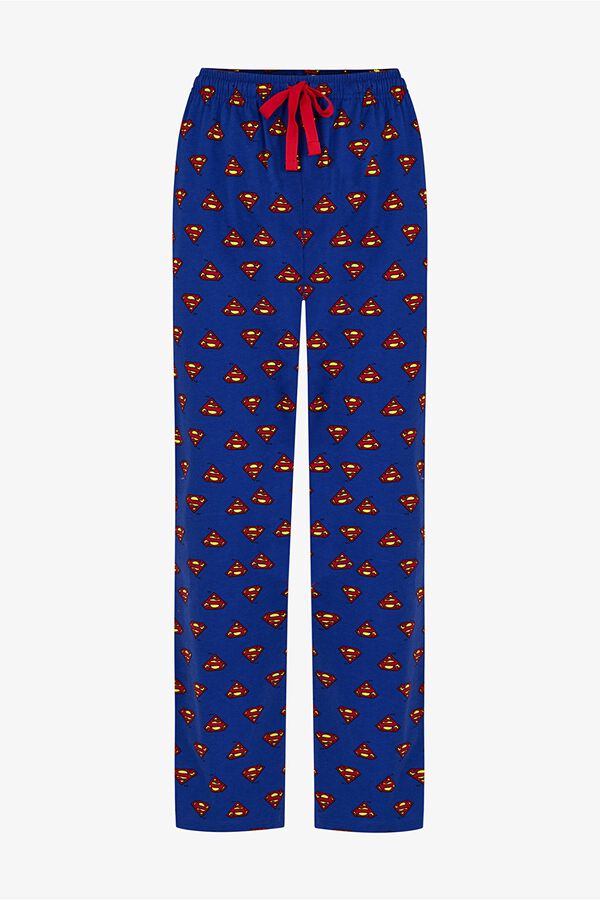 Penti Men's Superman Print Long Sleeve Pyjama Set printed