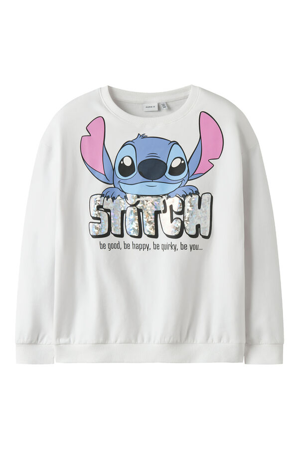 Name it Girl's Lilo & Stitch sweatshirt white