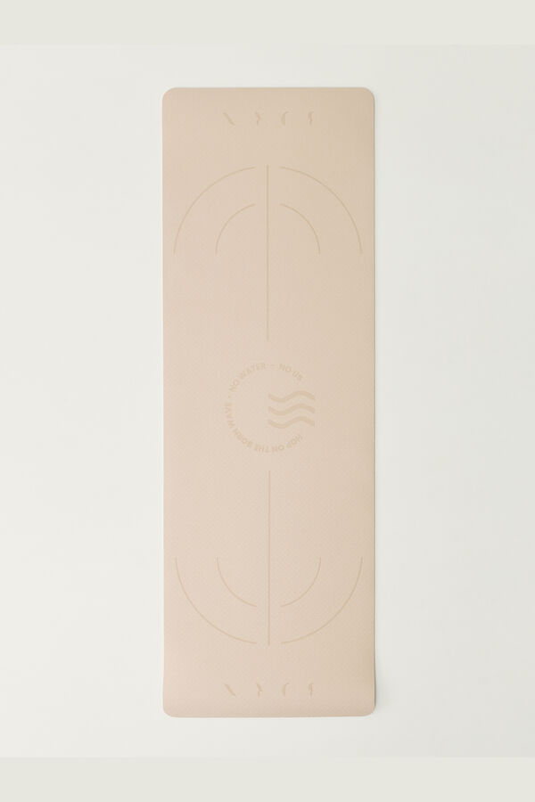 Born Living Yoga Beige Wave 6-mm-Fitnessmatte Braun