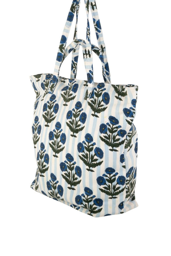 Kbas Sac en coton bleu