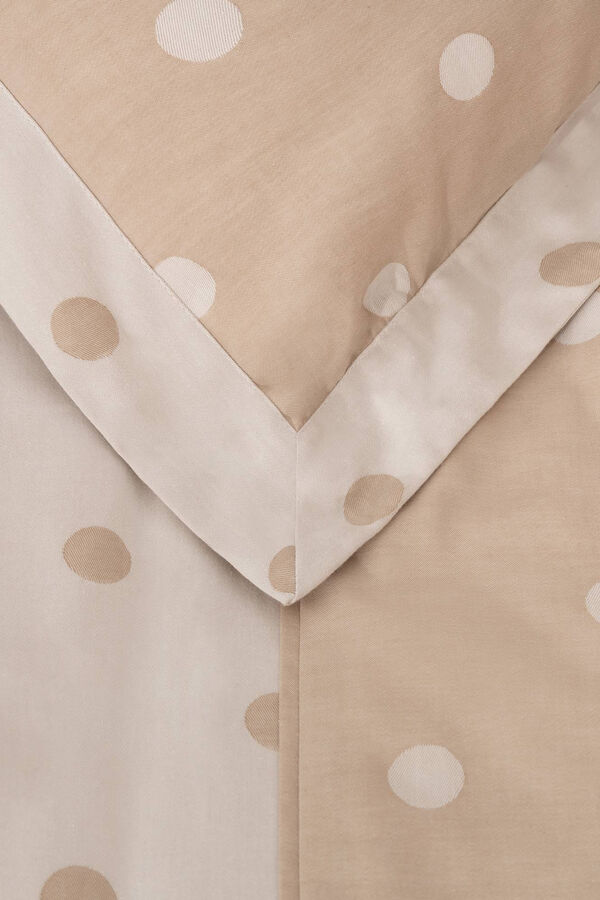 Womensecret Polka-dot cotton duvet cover marron