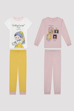 Womensecret Girls Art 2 pack Pajama Set mit Print