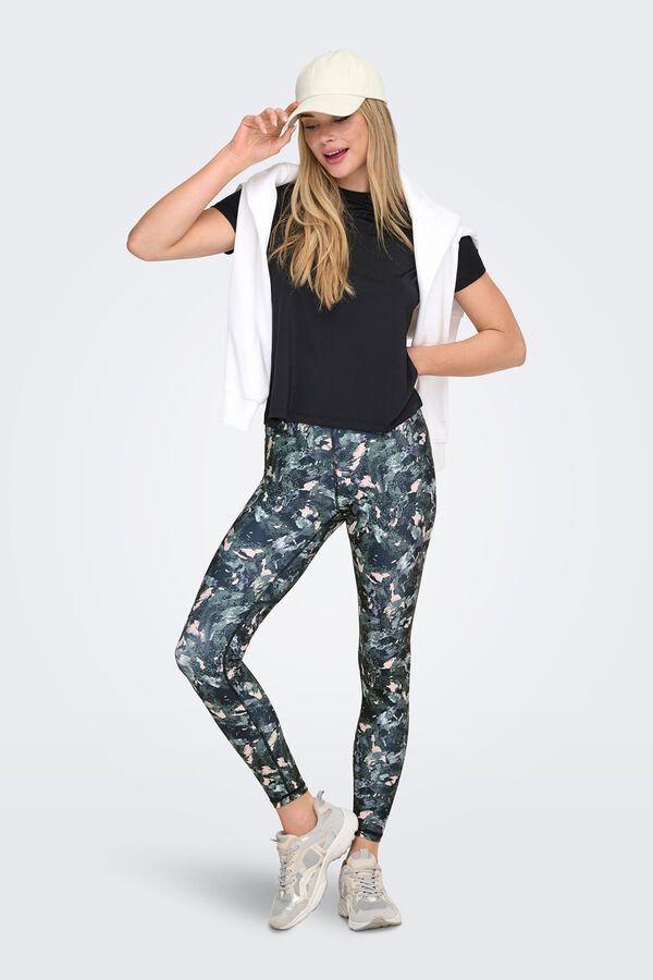 Only Play High-waisted and side pocket leggings blue
