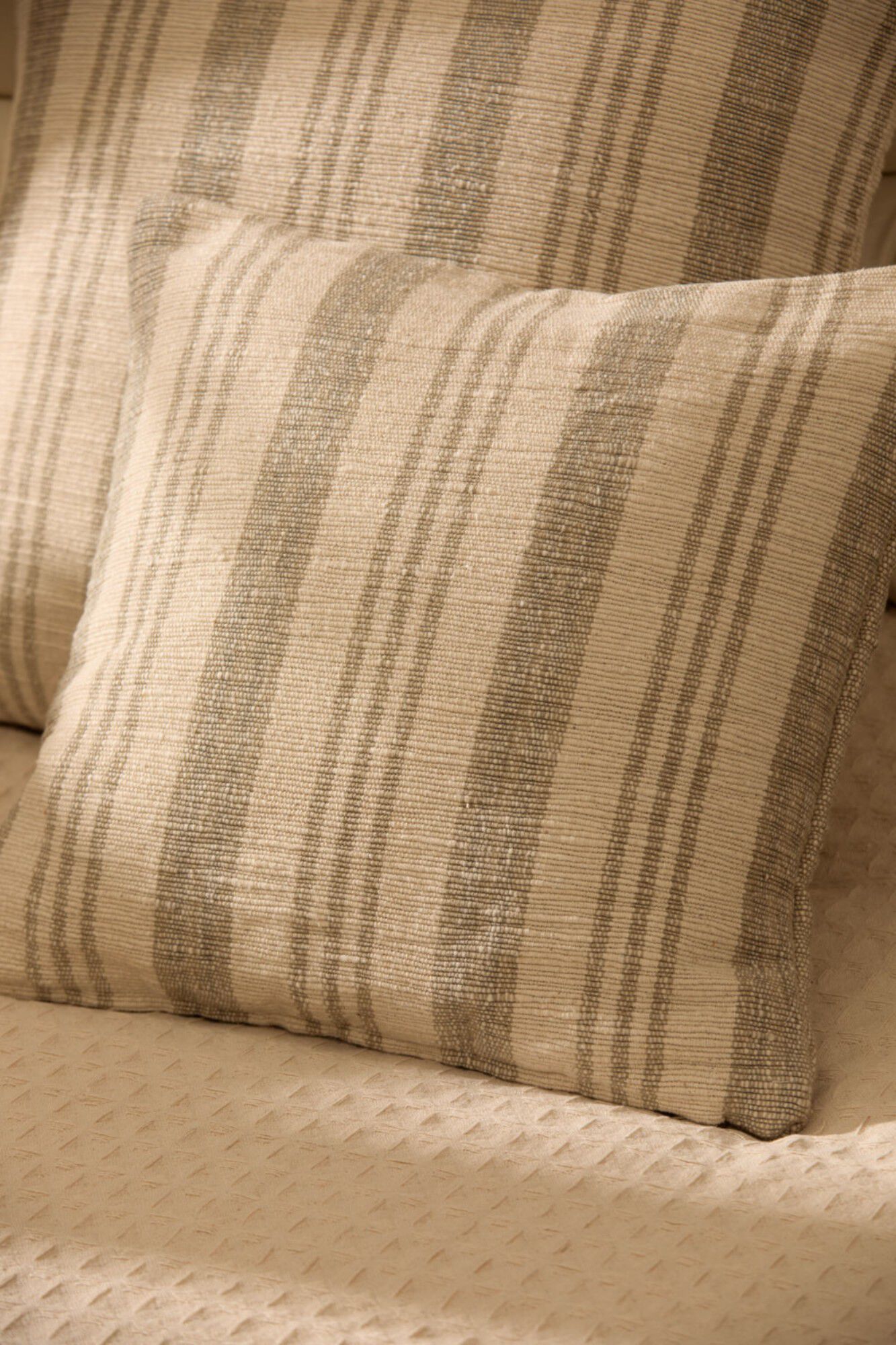 Calma House Funda coj&iacute;n de algod&oacute;n de 45x45