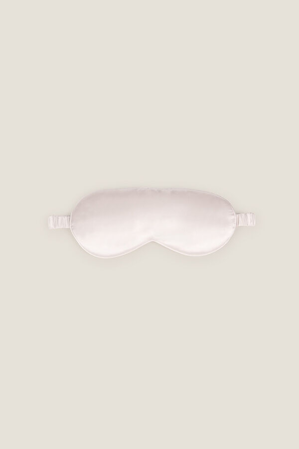 Textura Schlafmaske aus Seide Braun