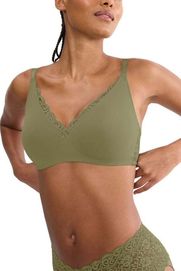 Triumph Sujetador reductor jacquard verde