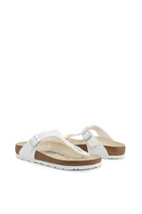 Womensecret White platform thong sandals fehér