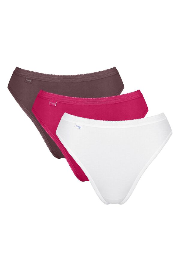 Sloggi Sloggi Brazilian panty pack burgundy