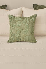 Textura Reversible microfibre and faux shearling duvet beige