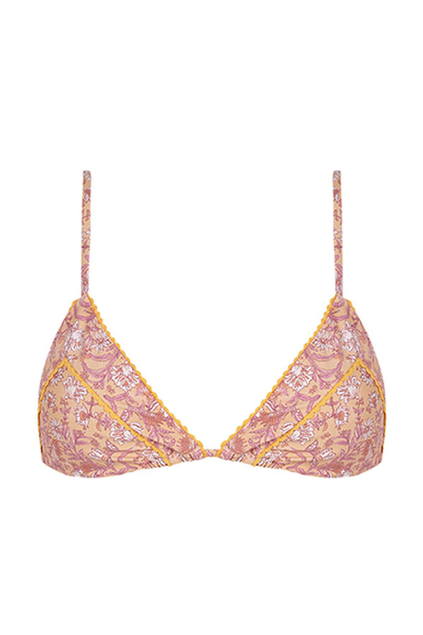 Womensecret Floral print triangle bikini top S uzorkom