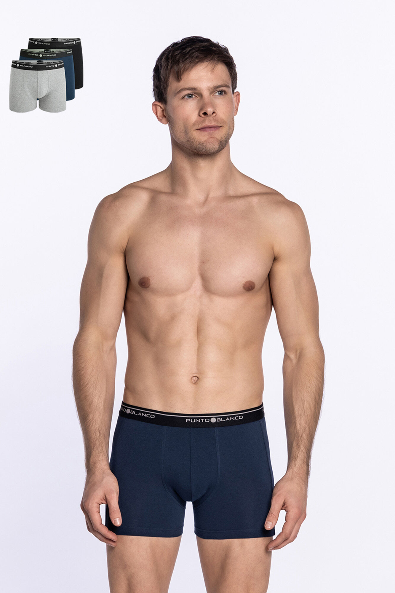 Punto Blanco Pack de 3 boxers de algod&atilde;o