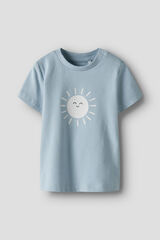 Name it Baby-T-Shirt mit Aufdruck Blau