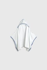 Textura Waves hooded towel blue