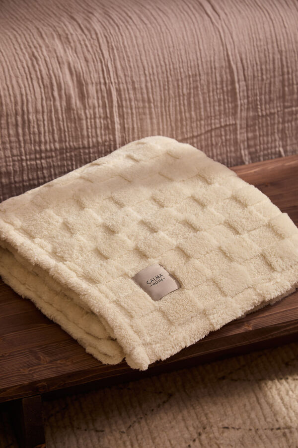 Calma House Checkered plaid in ecru tones Damero printed