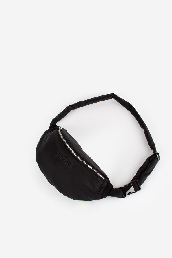 Victoria Bolso ri&ntilde;onera de nylon negro negro