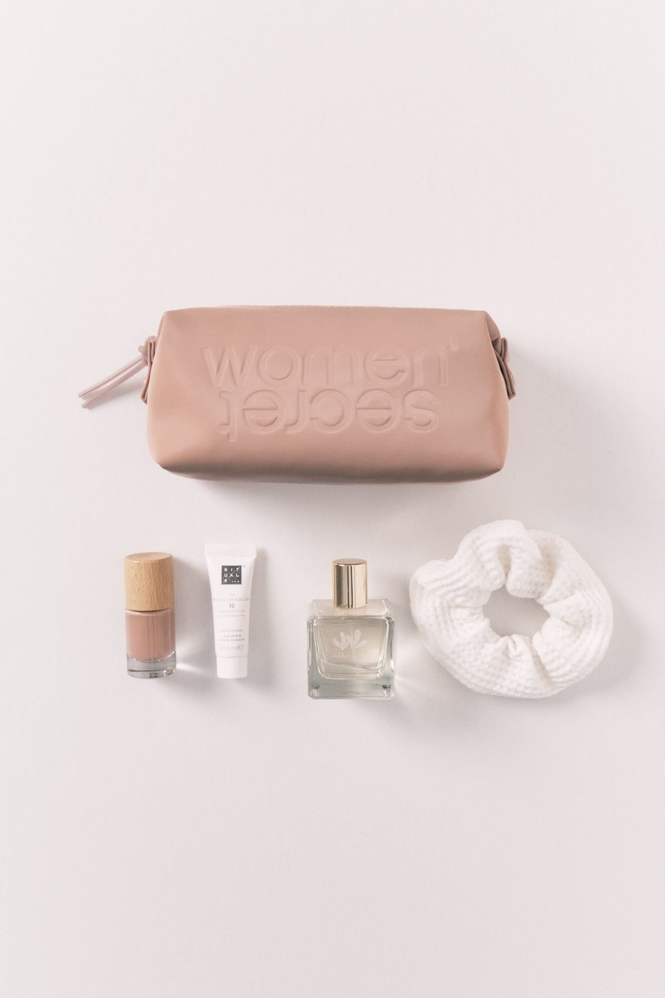 Women'secret Neceser peque&ntilde;o goma marr&oacute;n