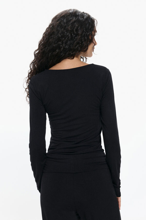 Pieces Long sleeve T-shirt noir