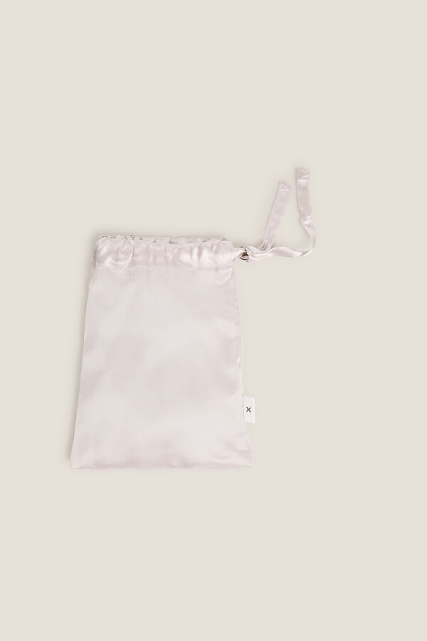 Textura Schlafmaske aus Seide Braun